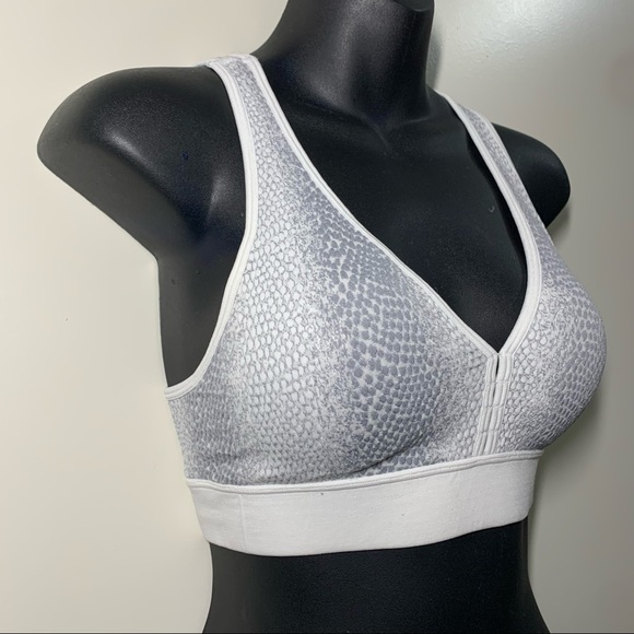 Rykä Small white snakeskin print active sports bra - Picture 2 of 10